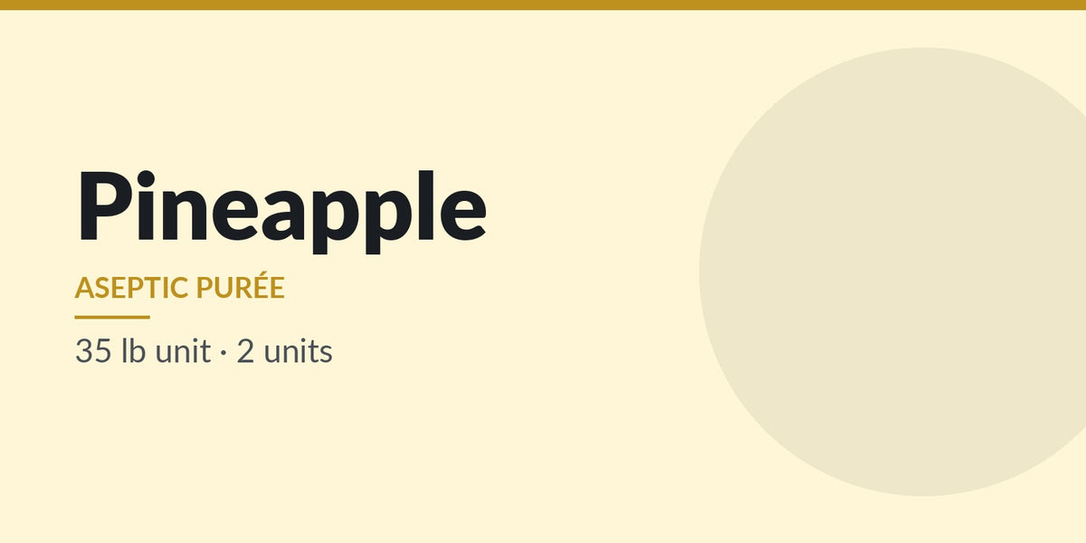 Purée d'ananas aseptique
